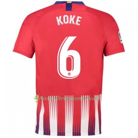 Günstige Fußballtrikots Atlético Madrid Koke 6 2018-2019 Kurzarm Heimtrikotsatz kaufen